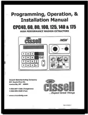 CISSELL COMMERCIAL WASHERS PROGRAMMING MANUAL FOR CPC SERIES
