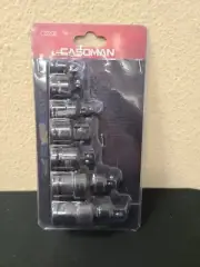 CASOMAN Complete 7 Pieces Universal Joint Socket & Adapter Set CS202 NEW FREE S/