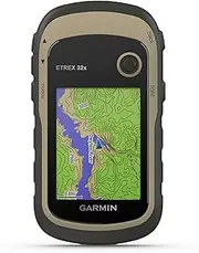 Garmin eTrex 32x, Outdoor Handheld GPS Unit, Altimeter and Compass Sensors, Button Operated, Preloaded Maps, 2.2" Sunlight Readable Colour Display