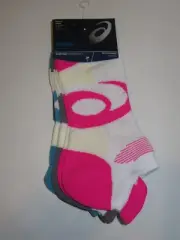 ASICS Intensity Single Tab No Show Running Socks Women's L (10-11.5) NEW! 3 Pack