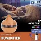 300ML Aromatherapy Essential Oil Humidifier Air Purifier USB Coloured Led Lights
