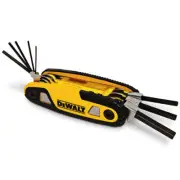 DeWalt FOLDING METRIC 8-PIECE HEX KEY SET DWHT70263M 1.5-8mm Steel Side Plate