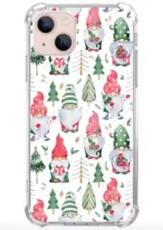 Lobtseyrem Watercolor Christmas Gnome Bumper Jelly Case For IPhone 13 6.1”