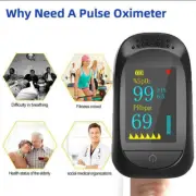 Fingertip Pulse Oximeter Blood Oxygen Saturation Monitor Heart Rate