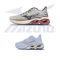 在飛比找momo購物網優惠-【MIZUNO 美津濃】男女慢跑鞋 一起運動 WAVE CR