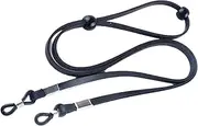 [Generic] Lanyard for Glasses,Glasses Neck Strap | Adjustable String Retainer PU Leather Cord for Men Women Outdoor Activities Swimming Travel
