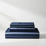 Satin Sheet Set - Navy Blue