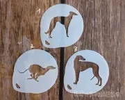 Greyhound Dog Doggo Pet Stencil Mylar Art Craft Airbrush Coffee Painting