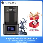 ANYCUBIC Mono 4 Ultra 3D Printer 10K 7'' High-Definition Screen UV Resin High-S