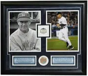 MLB New York Yankees Managers Framed Dirt Collage
