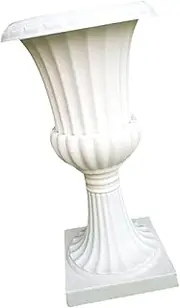 Cabilock 1pc Retro Roman Column Resin Pathway Plant Pot Doorway Balcony Flowerpot