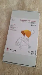 New Bugaboo Bee 3 /5 / 6 Plus extendable Sun Canopy hood Yellow Stripped Lining