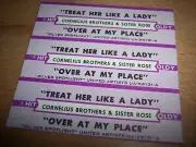 3 Cornelius Brothers Treat Her Like A Lady/Over At My Place Jukebox Title Strips