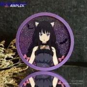 Anime Lycoris Recoil Takina Inoue Acrylic Quicksand Cup Mat Coaster Gift
