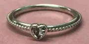 PANDORA | ONE LOVE CLEAR CZ RING ✪NEW✪ 190896CZ RETIRED 60 US 9 ZIRCONIA RARE US