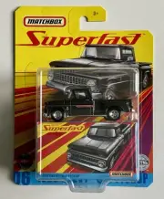 MATCHBOX SUPERFAST BLACK CHEVY C10 PICKUP