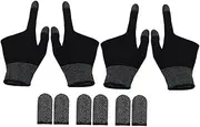 JOINPAYA 2 Pairs Game Gloves Fully Automatic Accessories Jewelry Brooches Touch Screen Gloves Touchscreen Gloves Sequined Headband Bracelet Thread Braided Rope Glove Graphene