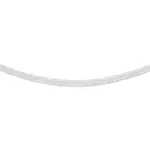 Silver 42+7cm Herringbone Chain - Made In Italy