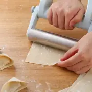 Stainless Steel Rolling Pin One-Handed Dough Roller Rolls Dough Pasta Dumpling