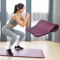 在飛比找momo購物網優惠-【LOTUS】台灣製柔韌止滑環保NBR加厚15mm瑜珈運動墊