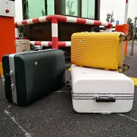 在飛比找ETMall東森購物網優惠-出口高顏值日系鋁框時尚拉桿箱萬向輪24行李箱登機箱29寸旅行