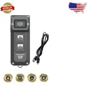 Sleek Grey 1000 Lumen Pocket Flashlight with Long Runtime & OLED Status Display