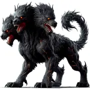 Dark Cerberus Ancient Dog 3" DnD Myth Legend Mythology Gaming Hobby Decal