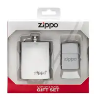 在飛比找蝦皮購物優惠-【瑞棋精品名刀】ZIPPO 49098 酒壺+打火機（拉絲鍍