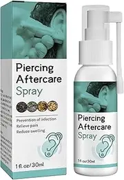 Piercing Aftercare Spray, Piercing Aftercare Cleanser, Piercing Aftercare Kit, for Piercings - Keloid Bump Removal Ear Piercing Cleaner - Earring Lip Belly Nose Piercing Bump