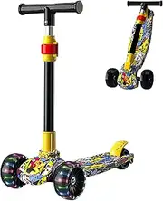 Folding Scooter, Foldable Kick Scooter with Foot Brake – Boys and Girls Scooter Toy Cycling Outdoor Maig Kick Scooter for Kids Foldable Compact Scooter for Foldable Scooter FA