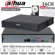 Dahua NVR4116HS-EI 16MP 16CH 1SATA NVR WizSense Network Video Recorder Playback