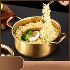 Korea Ramen Pot Ramyun Cooker Multipurpose Stockpot Double Handle with Lid