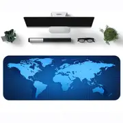 World Map Gaming Mousepad Mouse Pad Mat Laptop Computer Edge Sewing 900x400x3mm