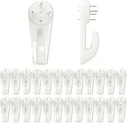 HAIKING Concrete Wall Hook, 30 PCS Invisible Nail Hangers for Picture, Photo, Frame, Clock (5 x 2 cm/1.96 x 0.78 in)