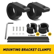 Bull Bar Roll Tube Mounting Bracket Clamps LED Light Bar Offroad for ATV UTV 2PC