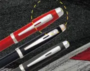Free Engraved Sheaffer Ferrari 100 Black Tyre Tread Ballpoint Pen Official Licen