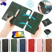 For Samsung S25 S24 S23 S22 S21 FE S20+ Ultra Magnetic Leather Wallet Case Cover