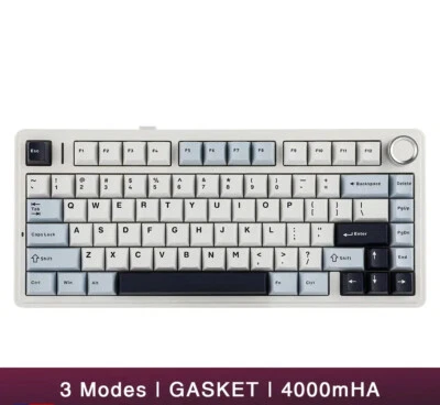 F75 2.4G Wireless/Bluetooth/Wired Gaming Mechanical Keyboard RGB 75% Layout OEM