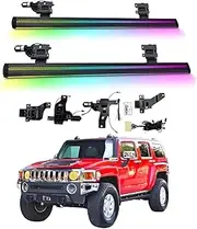 BJOHQ Electric Running Boards Compatible for Hummer H3 2005-2010 with Light, SUV, Off-Road & Pickup Trucks - Retractable Truck Steps & Nerf Bars