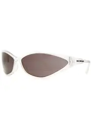 Balenciaga Mask Wrap-around Sunglasses - Crystal ONE SIZE