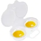 PP Egg Cooker Steamer Double Cup Poached Egg Maker Portable Egg Cup Kitchen