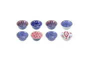 8 x Lemon & Lime Moroccan Deco 8.5cm Ceramic Food Serving Soup Bowl Round Asstd