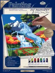 Royal Paint By Number Kit Artist Canvas Series 9"X12"-Unicorn