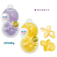 在飛比找大樹健康購物網優惠-【US BABY 優生】矽晶安撫奶嘴升級版雙扁L 橘或紫(隨