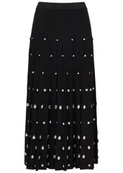 Jonathan Simkhai Primrose Crystal-embellished Stretch-knit Midi Skirt - Black - XS (UK6 / XS) XS (UK6 / XS)