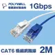 POLYWELL CAT6 極細高速網路線 2M
