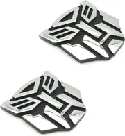 For Car Autobot Sticker Pair Chrome Finish Pvc Auto Emblems Transformers Autobot Car Accessories (hs)