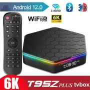 T95Z Plus Android12.0 TV Box H618 Quad Core 6K UHD Media Player WiFi6 BT5.0 H9T8