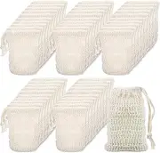 Molain Soap Bag, 50 Pack Natural Sisal Soap Saver, Bar Soap Pouch for Exfoliating, Foaming, and Drying Soap Bars, Soap Bags for Soap Bars, Soap Bar Bag, Soap Holder