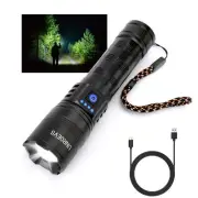 Rechargeable Flashlights High Lumens, High Power LED Flashlights with 5 Modes...